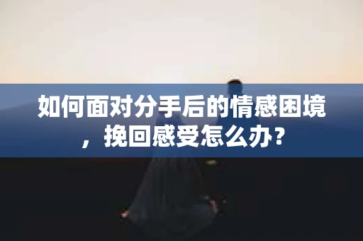 如何面对分手后的情感困境，挽回感受怎么办？