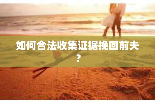 如何合法收集证据挽回前夫？