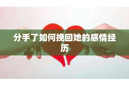 分手了如何挽回她的感情经历