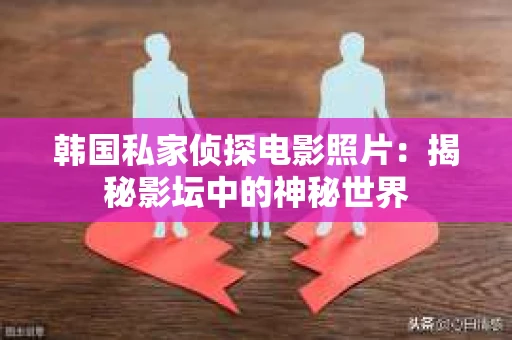 韩国私家侦探电影照片：揭秘影坛中的神秘世界