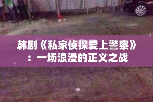韩剧《私家侦探爱上警察》：一场浪漫的正义之战