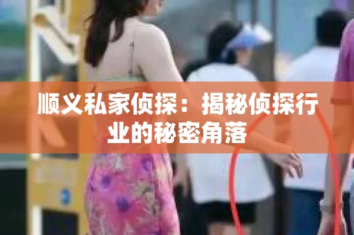 顺义私家侦探：揭秘侦探行业的秘密角落