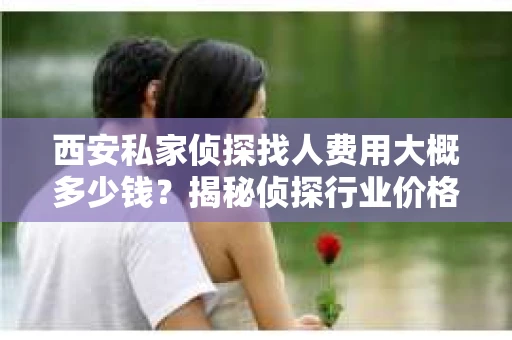 西安私家侦探找人费用大概多少钱？揭秘侦探行业价格之谜