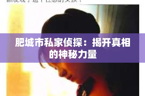肥城市私家侦探：揭开真相的神秘力量