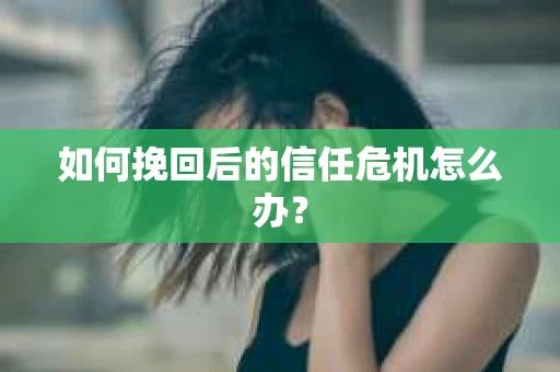 如何挽回后的信任危机怎么办? 如何挽回后的信任危机怎么办?