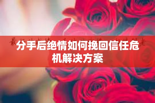 分手后绝情如何挽回信任危机解决方案