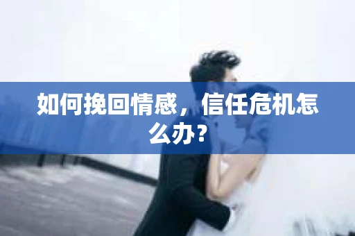 如何挽回情感，信任危机怎么办？