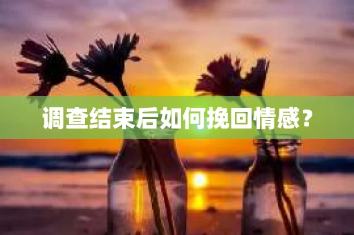 调查结束后如何挽回情感？